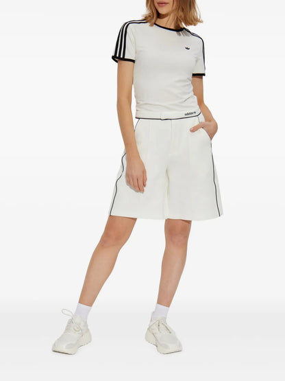 Contrasting-Trim Shorts