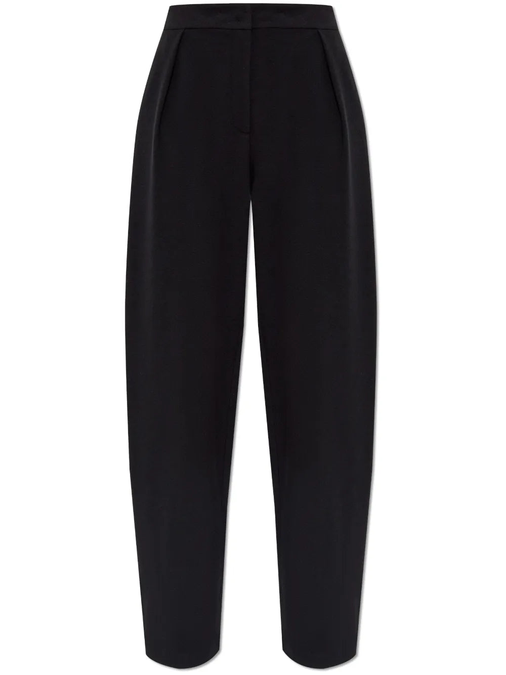 Dart-Embellished Jacquard Trousers