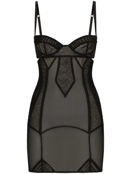 Corset Tulle Mini Dress