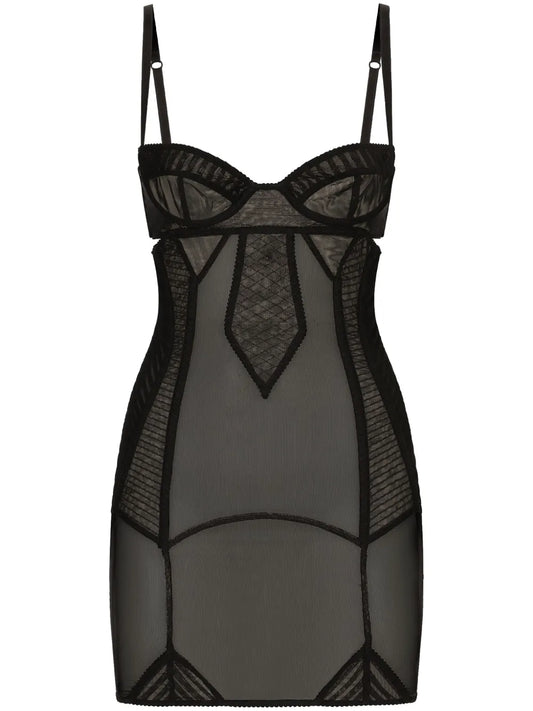 Corset Tulle Mini Dress