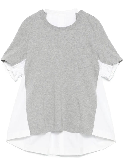 Contrast-Panel T-Shirt