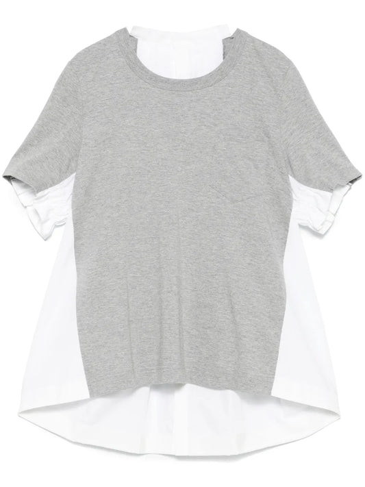 Contrast-Panel T-Shirt