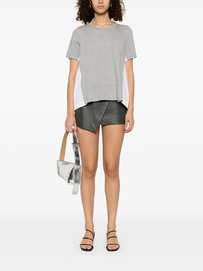 Contrast-Panel T-Shirt