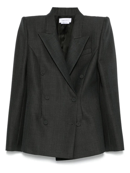 Prince Of Wales Double-Breasted Blazer