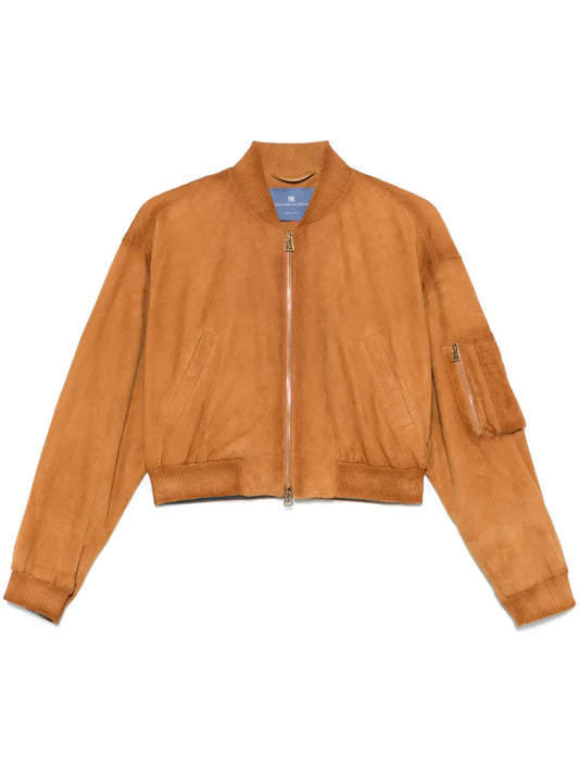 Suede Bomber Jacket