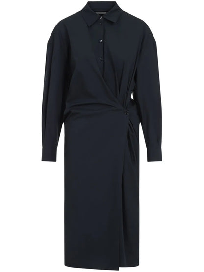 Draped Midi Dress