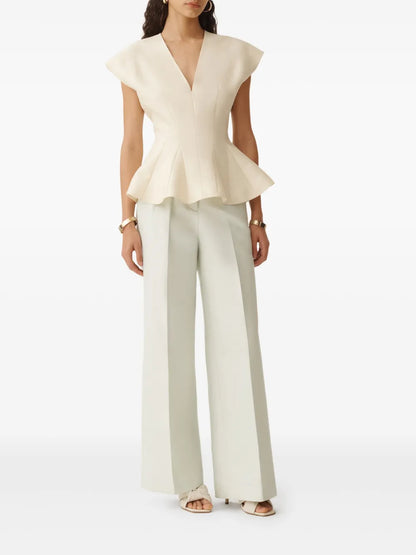 Peplum-Waist Shirt