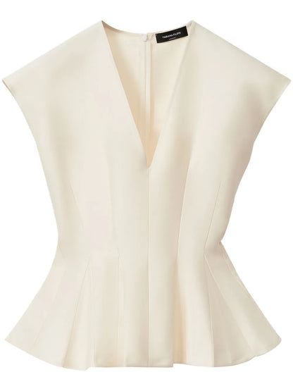 Peplum-Waist Shirt