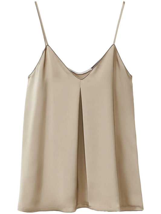 Pleat Detailing Tank Top