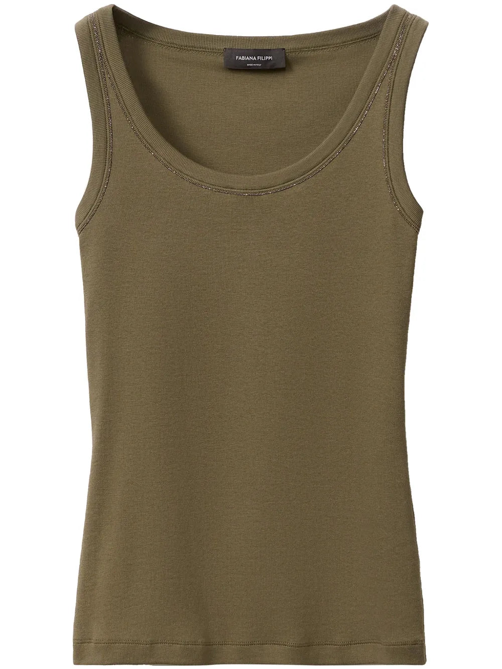 Bead-Detail Tank Top