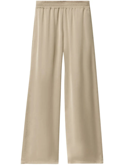Satin Wide-Leg Trousers