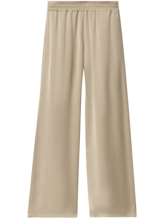 Satin Wide-Leg Trousers