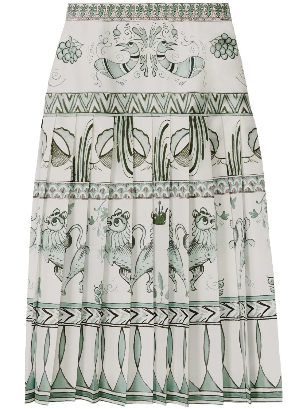 Printed Midi Skirt