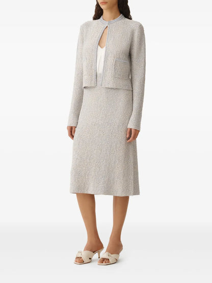 Bouclé Midi Skirt