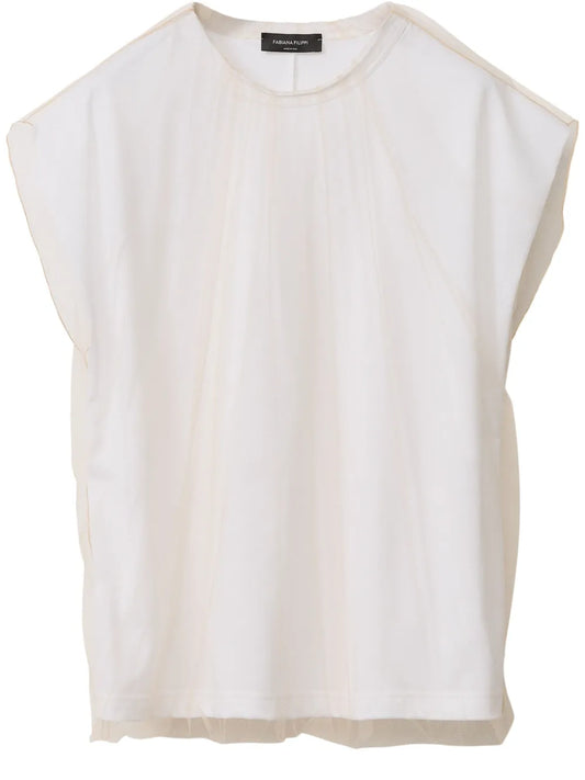 Organza-Overlay Top