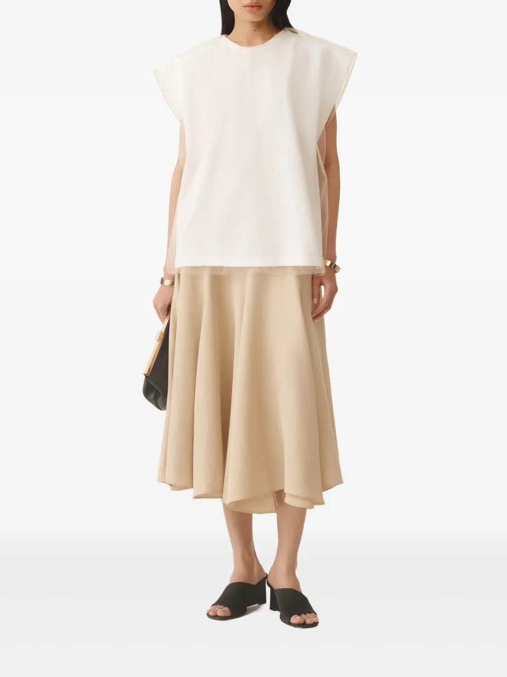 Organza-Overlay Top