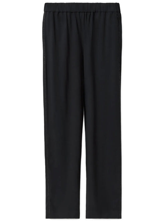 Beaded-Trim Trousers