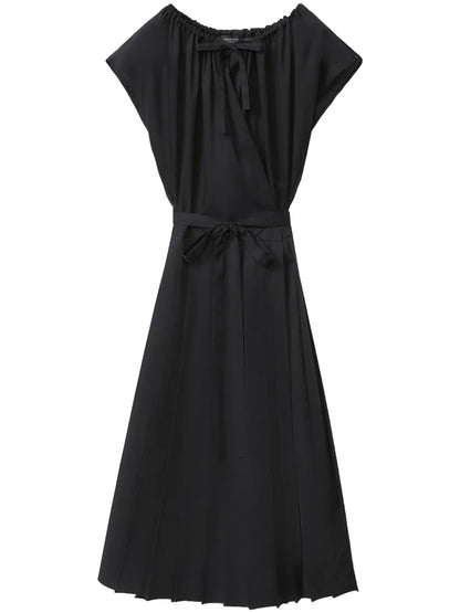 Pleated Midi Dress
