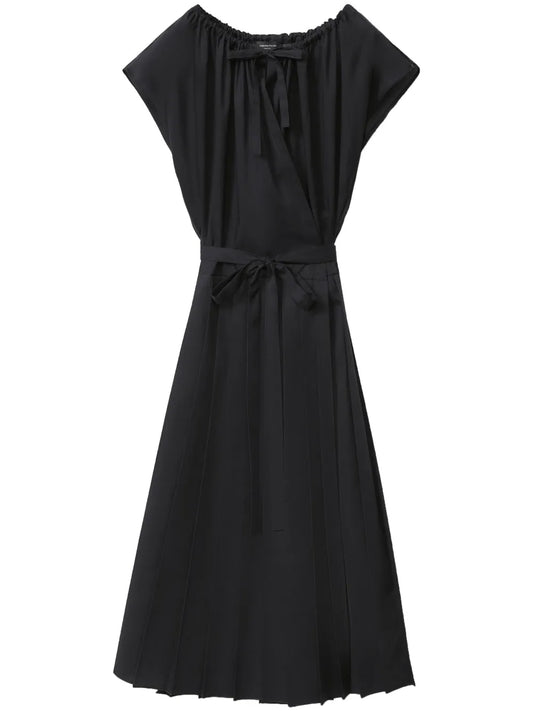 Pleated Midi Dress