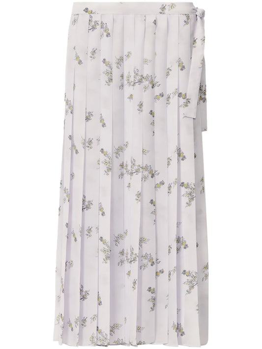 Floral-Print Midi Skirt