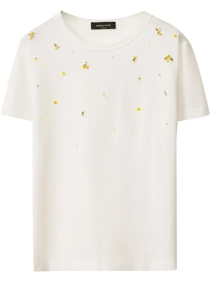 Bead-Embellished T-Shirt