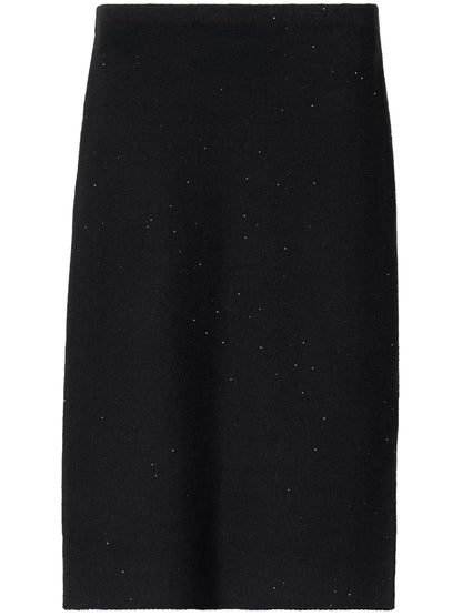 Sequin-Embellished Midi Skirt
