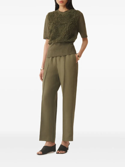 Bead-Detail Trousers