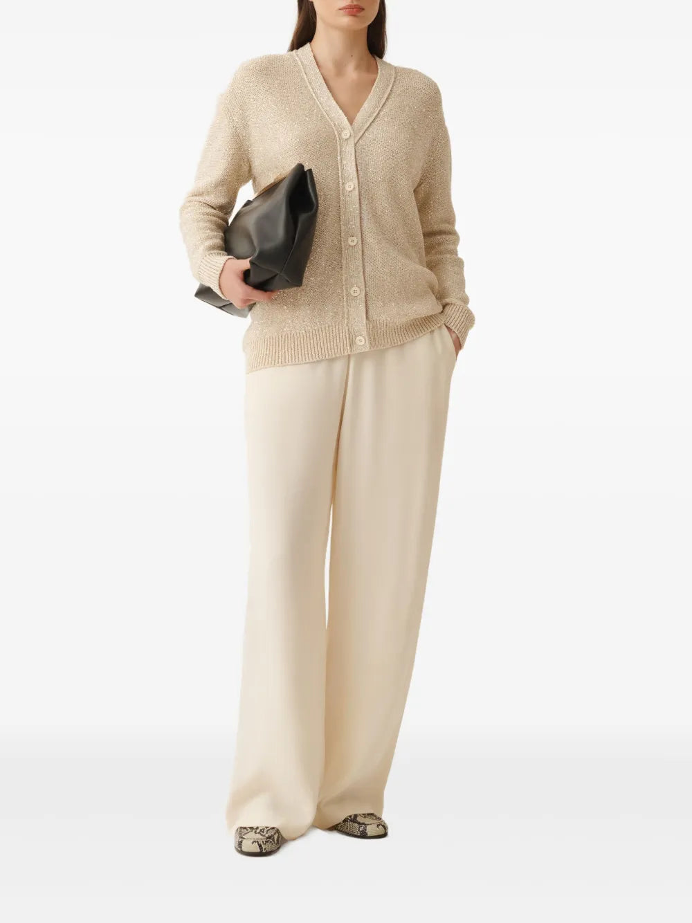 Sequin-Embellished Cardigan