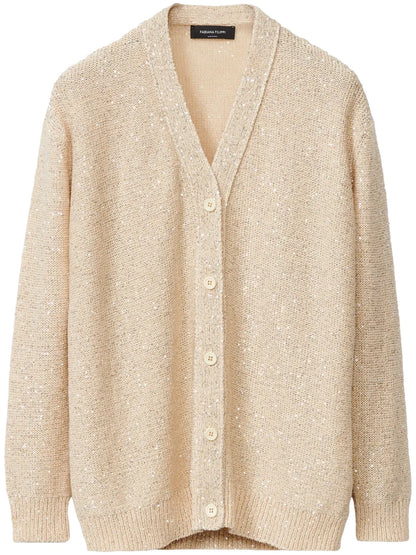 Sequin-Embellished Cardigan