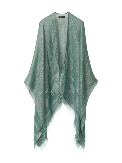 Metallic-Threading Cape