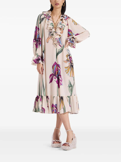 Jude Floral-Print Midi Dress