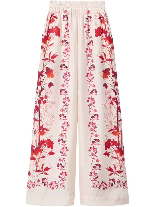 Floral-Print Palazzo Pants