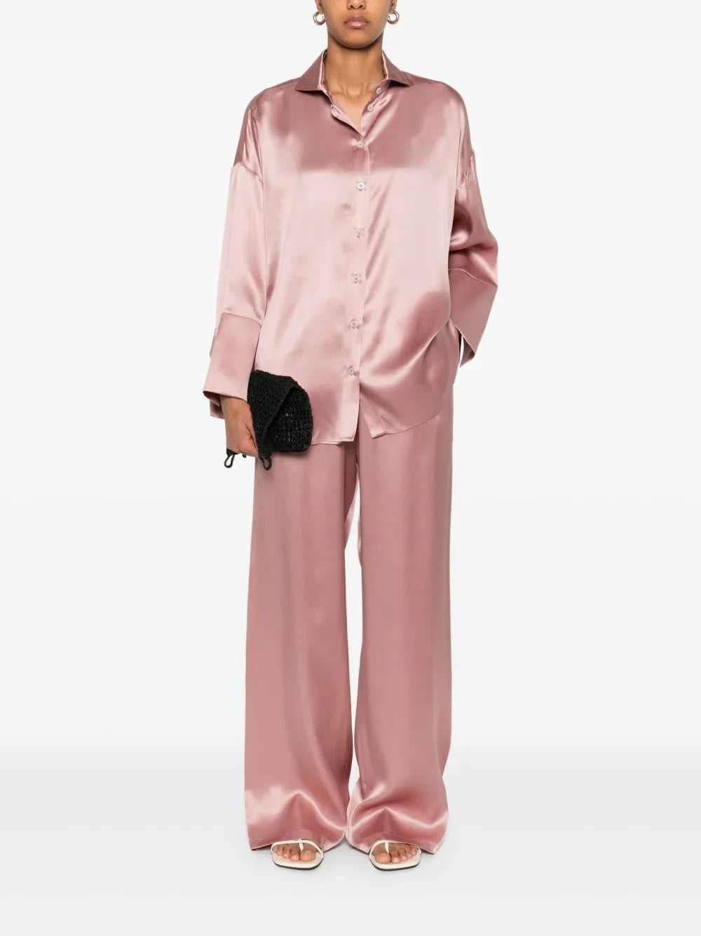 Plain Silk Shirt