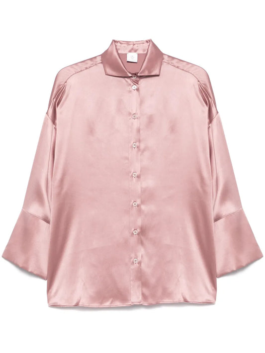 Plain Silk Shirt