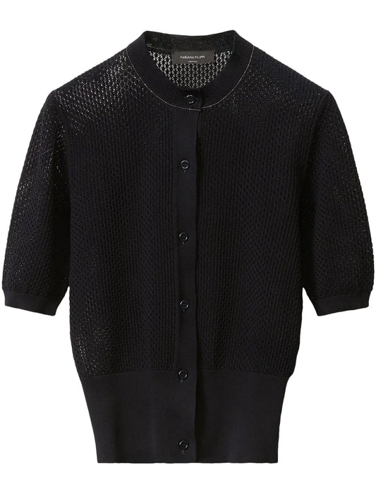 Bead-Detail Cardigan