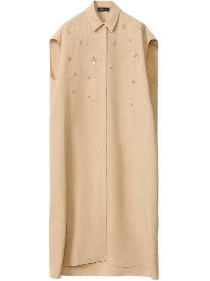 Sequin-Embellished Midi Dress