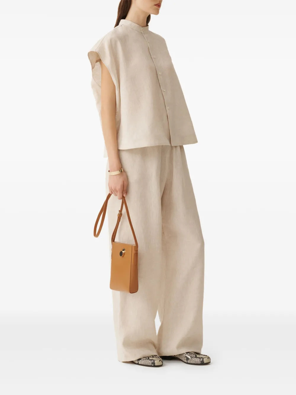 Elasticated-Waistband Trousers
