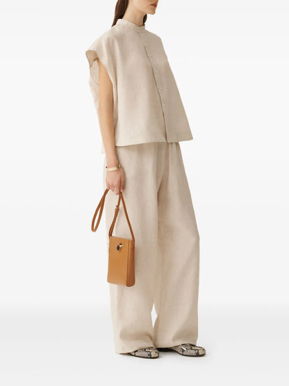 Elasticated-Waistband Trousers