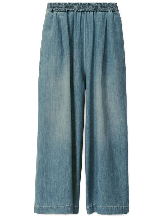 Denim Palazzo Pants