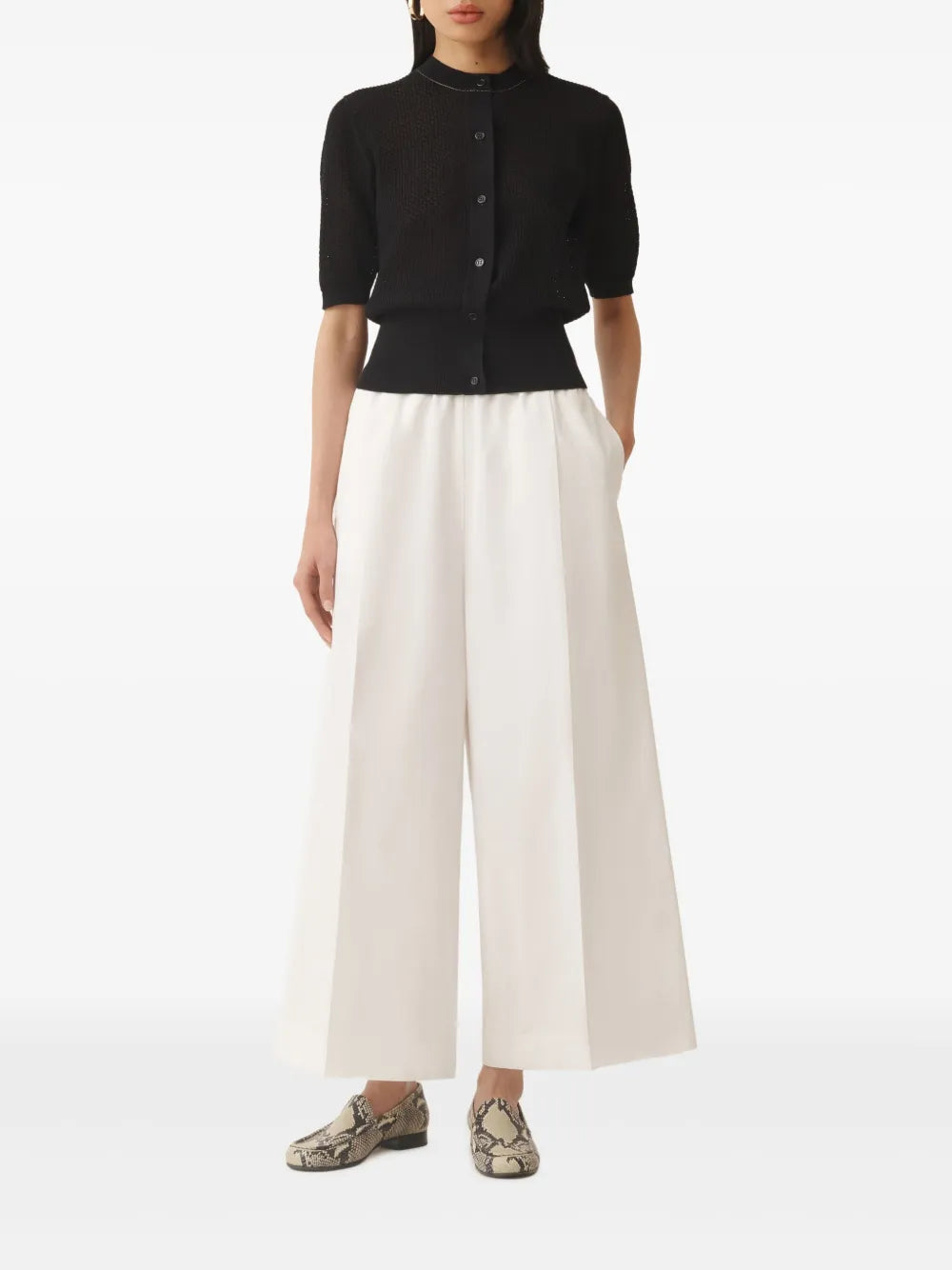 Cropped Palazzo Pants