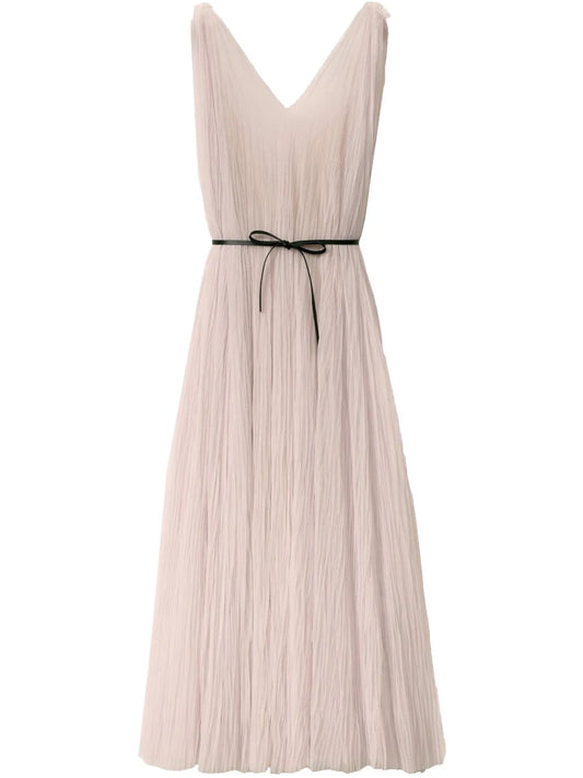 Tie-Fastening Midi Dress