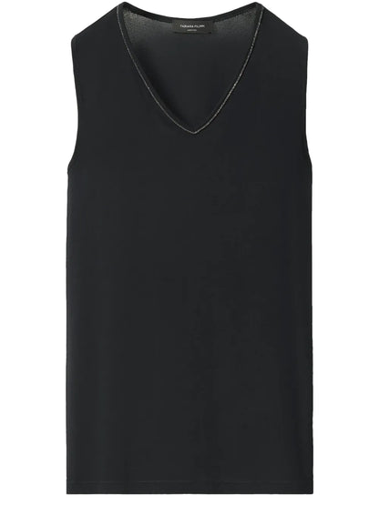 Beaded-Trim Sablé Vest