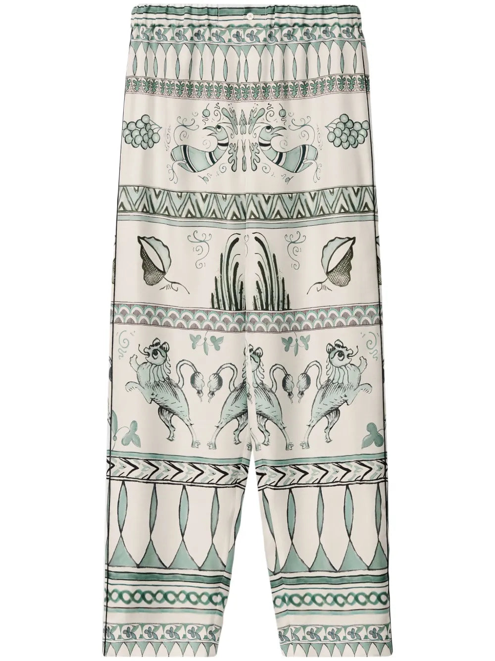 Printed Straight Trousers
