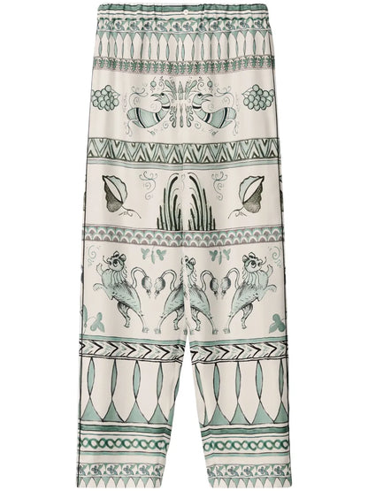 Printed Straight Trousers