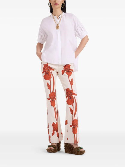 Floral Tailored Trousers