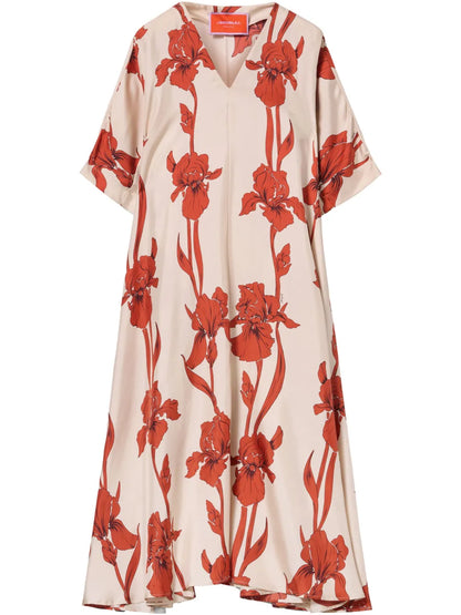 Floral-Print Midi Dress