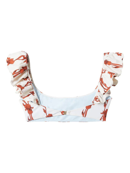 Ruffled Bikini Top