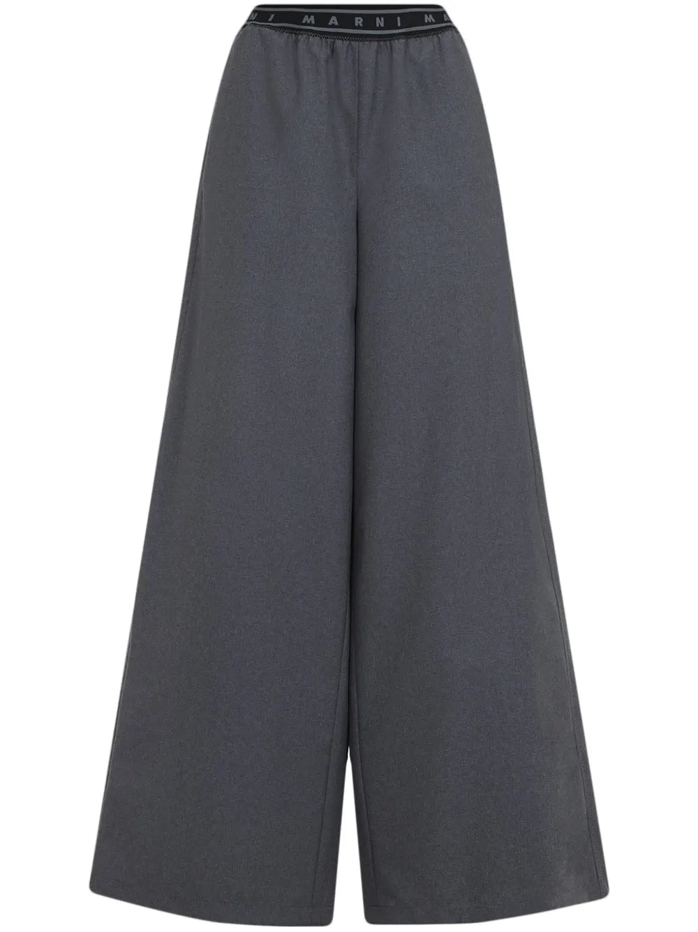 Logo-Band Wool Trousers