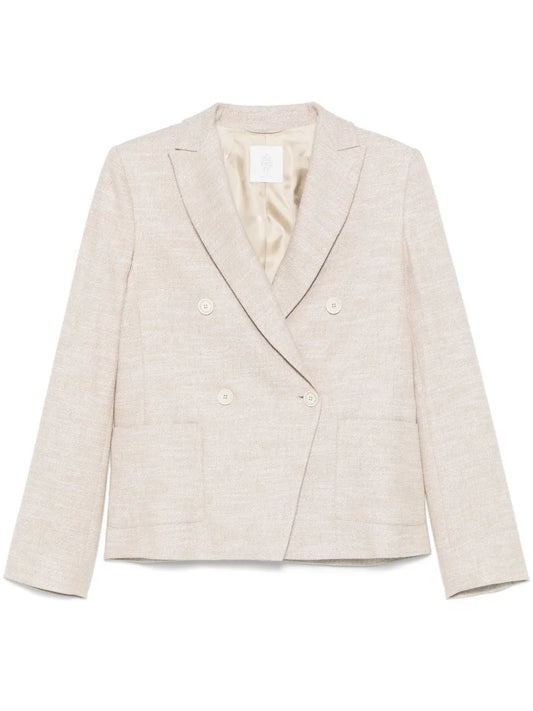 Metallic-Threading Blazer