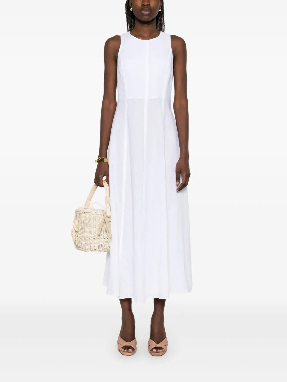 Linen Midi Dress
